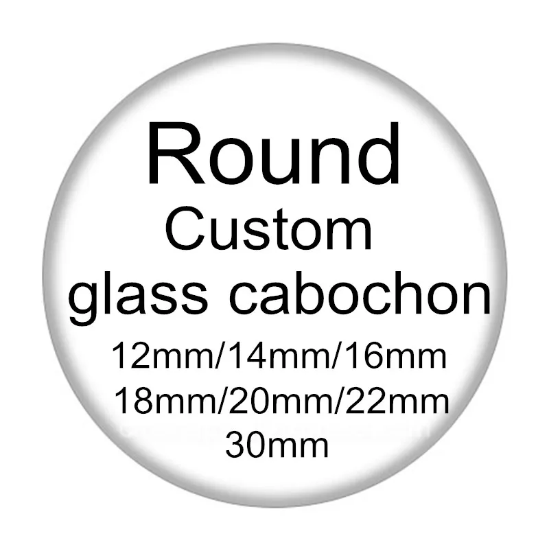 Top Trends: Personalized Photo Custom Pictures DIY 12mm / 14mm / 16mm / 18mm / 20mm / 25mm / 30mm Glass Cabochon Flat Back For DIY Necklace Jewelry Shoppable Styles