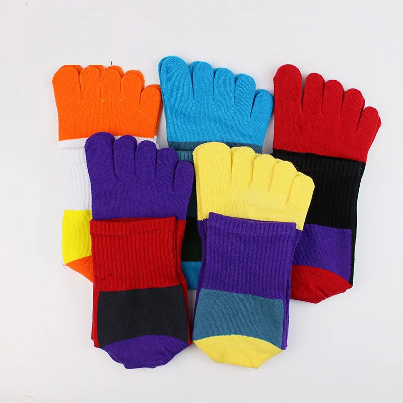 Top Trends: Sport 5 Finger Socks Man Compression Colorful Fitness Marathon Sweat-Absorbing Bike Badminton Tennis Toe Short Travel Socks Shoppable Styles - Image 4