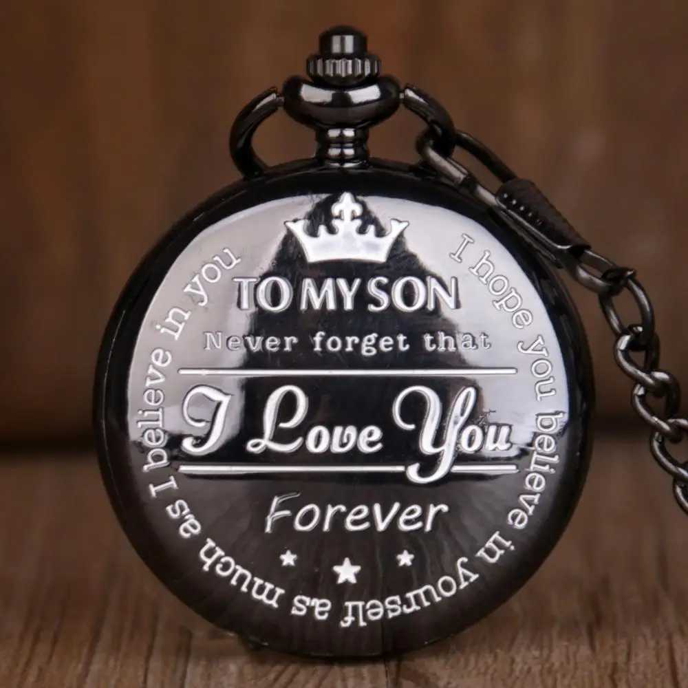 Top Trends: TO MY SON I LOVE YOU Forever Quartz Pocket Watch Souvenir Gifts For Children Shoppable Styles