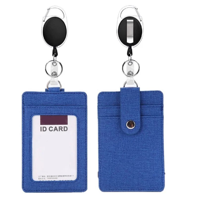 Top Trends: 1pcs Retractable ID Badge Holder PU Leather Porte Bus Pass Case Cover Transparent Men Women&#039;s Bank Credit Card Holder Cardholder Shoppable Styles