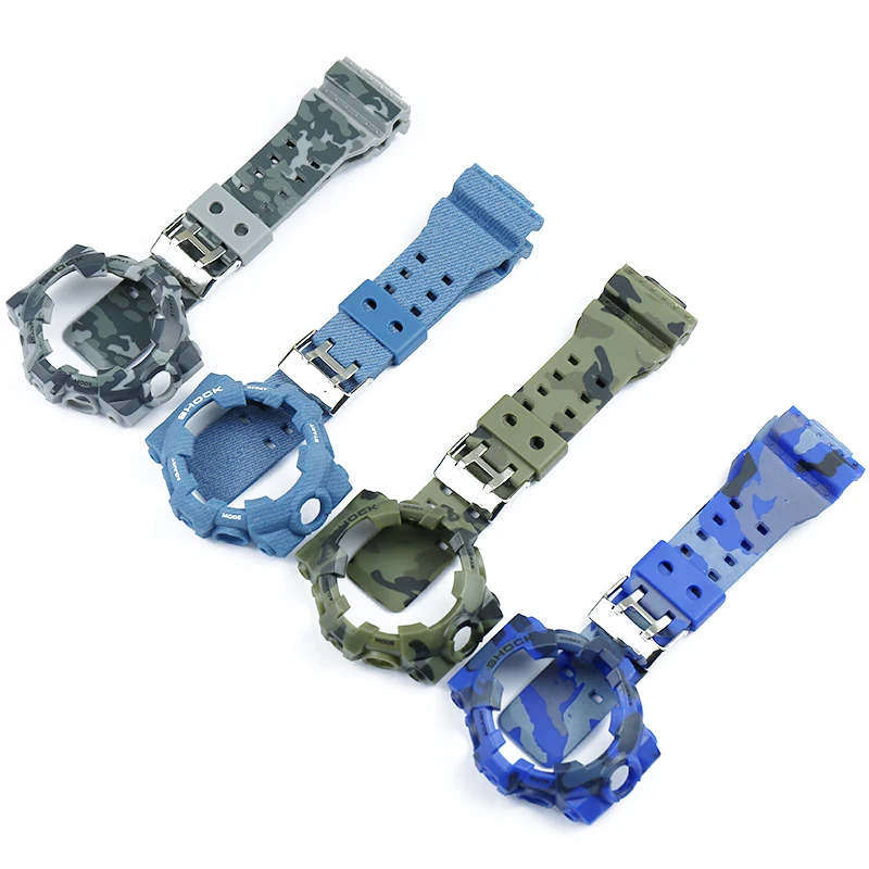 Top Trends: Camo Resin Strap Case Men's Watch Accessories For Casio G-SHOCK GA700 GA735 Sports Waterproof Rubber Strap Ladies Watch Band Shoppable Styles - Image 3