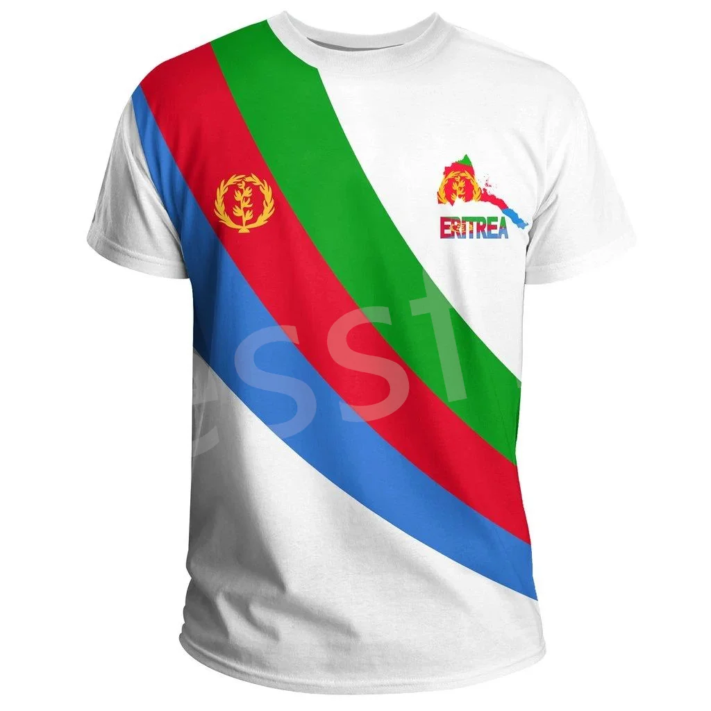 Top Trends: Tessffel Africa Country Eritrea Lion Colorful Retro 3DPrint Men / Women Summer Casual Funny Short Sleeves T-Shirts Streetwear A1 Shoppable Styles