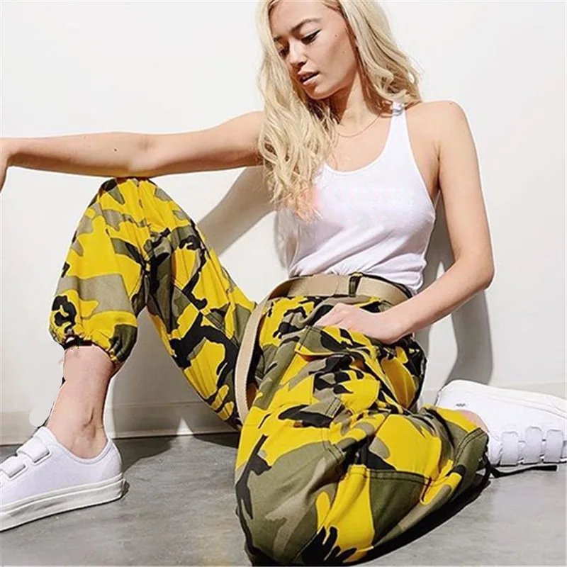 Top Trends: Autumn Winter Women Camo Print Casual Baggy Haremp Pants Ladies Clothes Streetwear Plus Size Rave Jeans Trousers Pantalon Femme Shoppable Styles