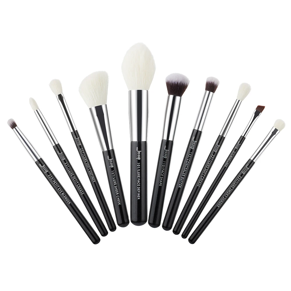 Top Trends: Jessup 10pcs Makeup Brushes Set Beauty Tools Make Up Brush Cosmetic Foundation Powder Definer Blending Eyeshadow Wing Liner Shoppable Styles - Image 4