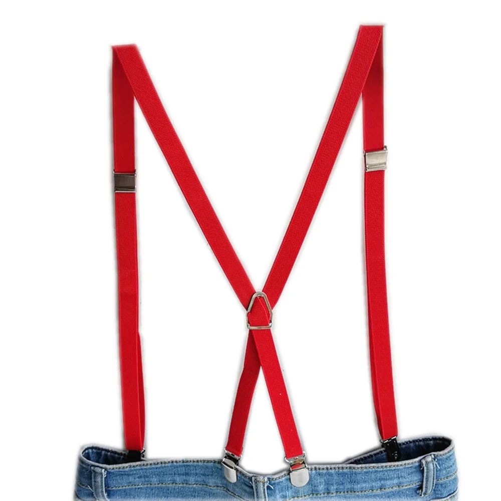 Top Trends: 4 Clips On 1.5CM Wide Men Suspenders Women Elastic Adjustable Adult Braces Suspender Kids Children Boys Girls Accessories Shoppable Styles - Image 3