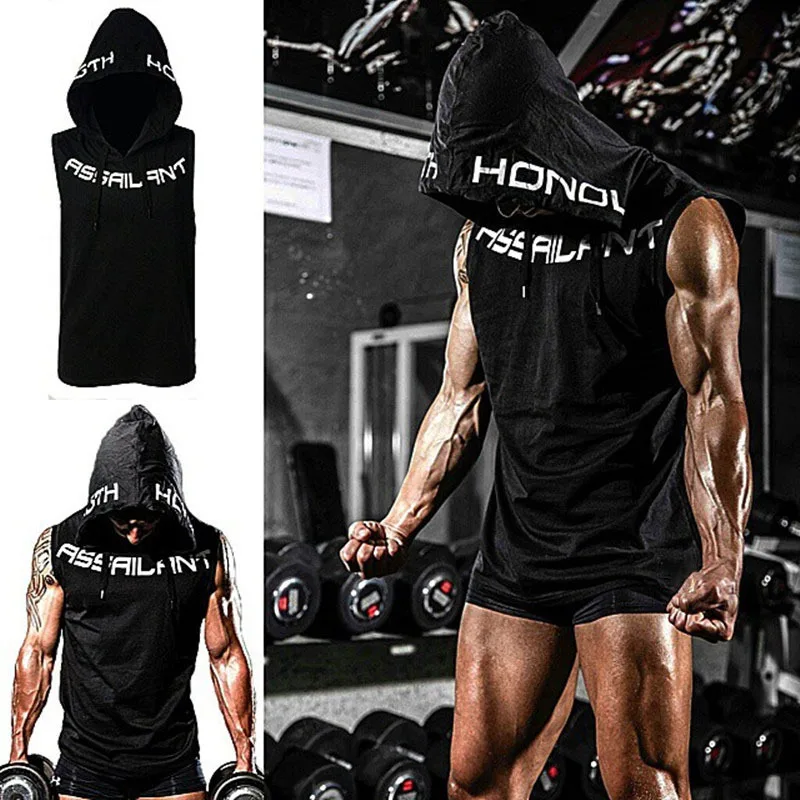 Top Trends: HETUAF 2019 Mens Cotton Hoodie Fitness Clothes Bodybuilding Tank Top Men Trend Tees Shirt Casual Vest Shoppable Styles - Image 6