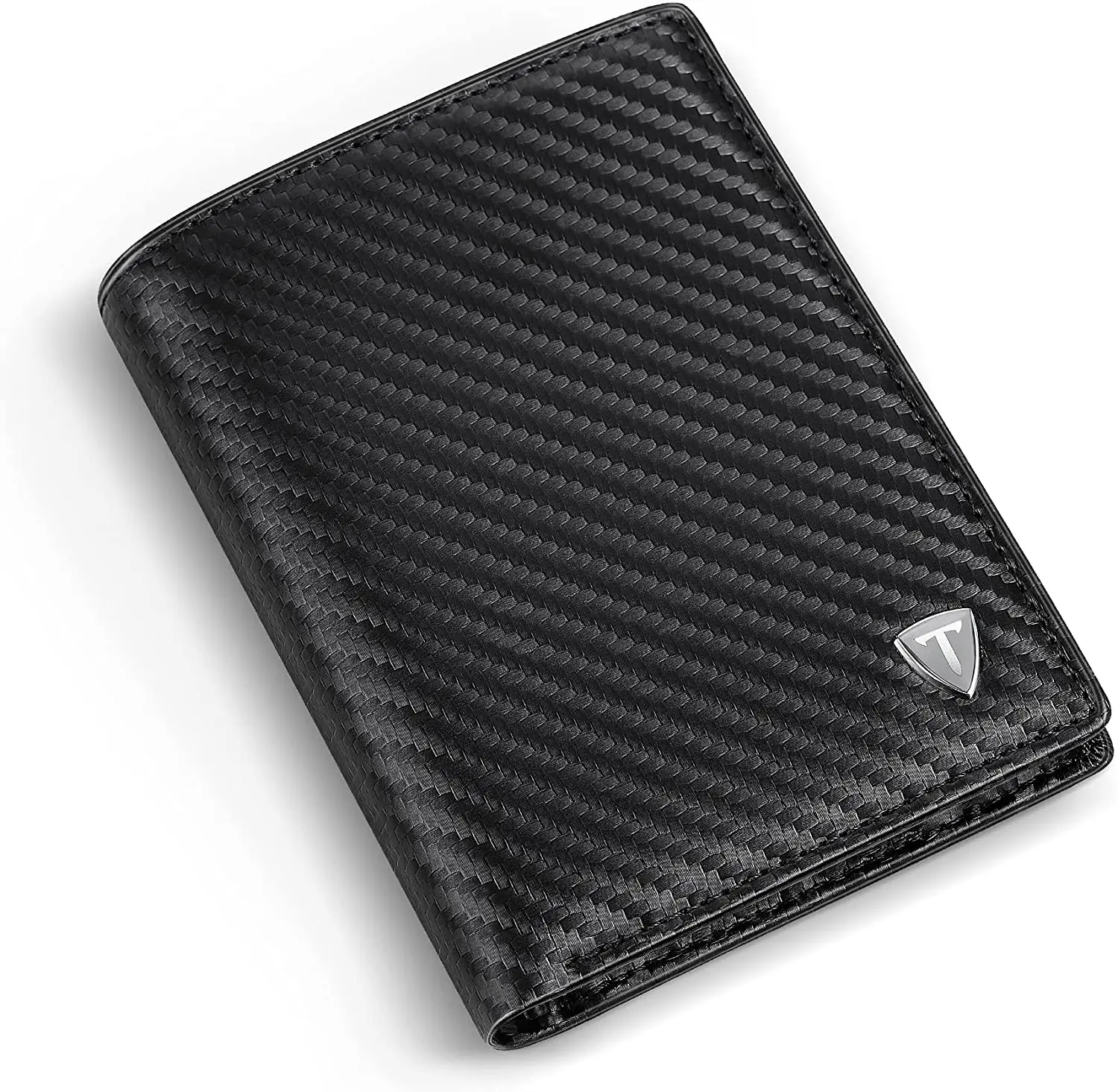 Top Trends: TEEHON Dermic Carbon Fiber Shape Wallet Men Thin Light Purse Coin Pocket Card Holder RFID Fashion Black Shoppable Styles