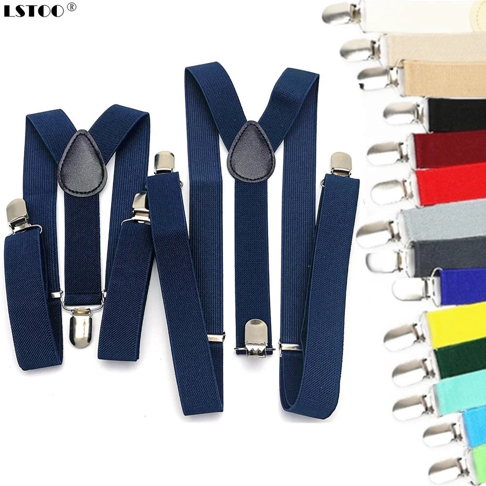 Top Trends: Parent-Kids Navy Blue Coffee Purple Color Suspenders Men Women Boys Girls Elastic Adjustable Kids Braces Unisex Accessories Shoppable Styles