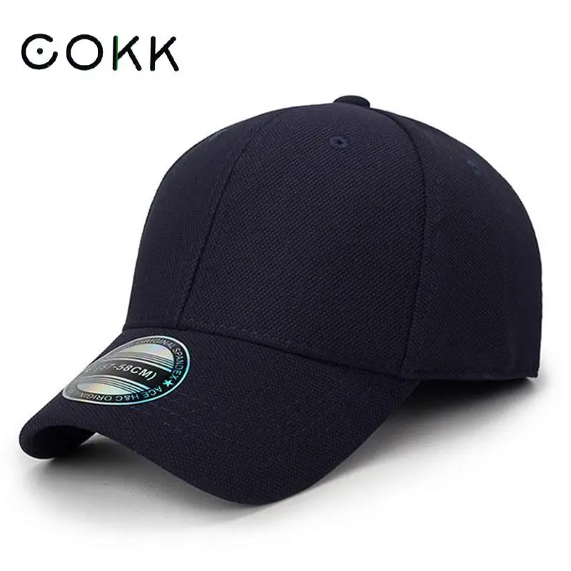 Top Trends: COKK Baseball Cap Men Snapback Hats Caps Men Fitted Closed Full Cap Women Gorras Bone Male Trucker Hat Casquette Outdoor Black Shoppable Styles