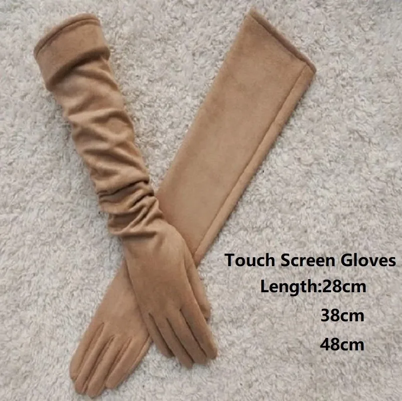 Top Trends: Winter Gloves For Women Touch Screen Outdoor Winter Women Knitted Gloves Touch Screen Long Gloves Women Shoppable Styles