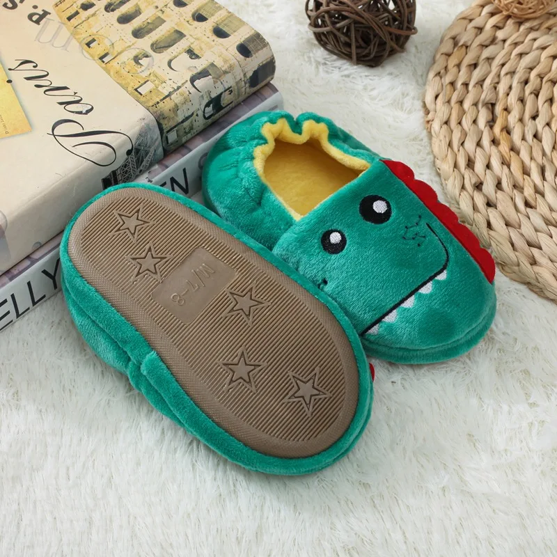 Top Trends: Toddler Boys Slippers Cartoon Plush Warm Shoes Little Kids Baby Winter House Shoes Boy Soft Rubber Sole Home Footwear Puppy Bear Shoppable Styles - Image 5