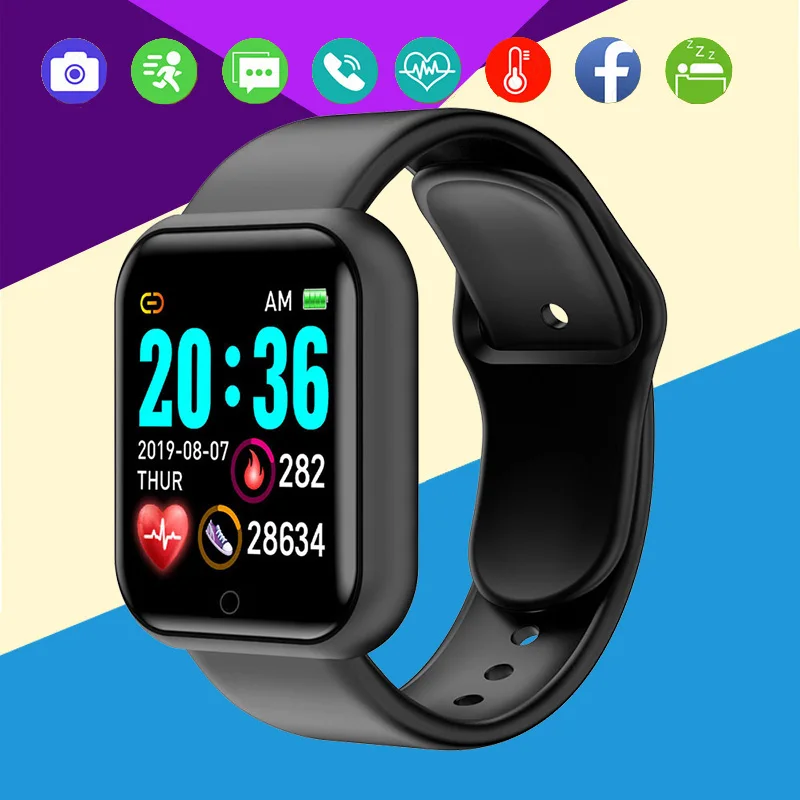 Top Trends: Fashion Convenient Electronic Watch Women Men Waterproof Sport Tracker Call Reminder Remote Blood Pressure Heart Rate Monitor Shoppable Styles