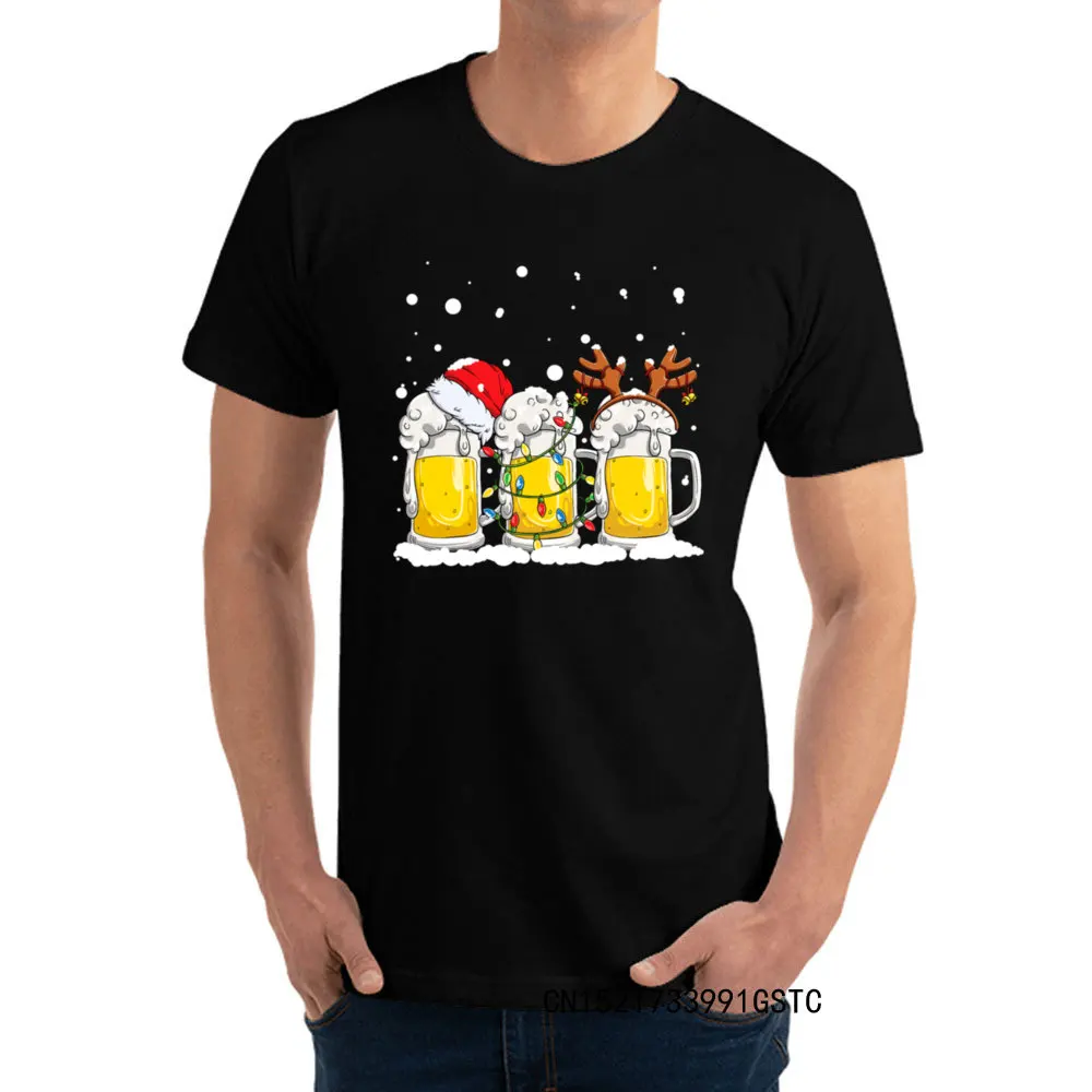 Top Trends: Christmas Beer Graphic T-Shirts Hiphop Harajuku Camisas Santa Xmas New Tshirt For Men Aesthetic Shirt Shoppable Styles