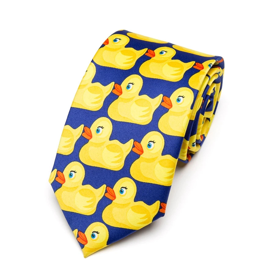 Top Trends: Men's Yellow Rubber Duck Tie Fashion Necktie From Hot TV Show How I Met Your Mother 8CM Width Bowtie Men Gifts Shoppable Styles