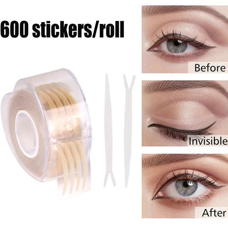 Top Trends: Cheap 600pcs Invisible Eyelid Sticker Lace Eye Lift Strips Double Eyelid Tape Adhesive Stickers Eye Tape Tools Makeup Tool Shoppable Styles