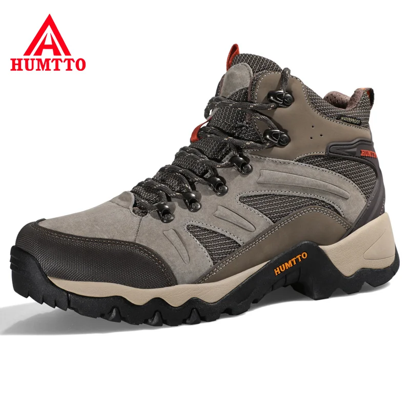 Top Trends: HUMTTO Outdoor Trekking Sneakers For Men Leather Sport Hiking Shoes Mens Breathable Waterproof Climbing Camping Tactical Boots Shoppable Styles