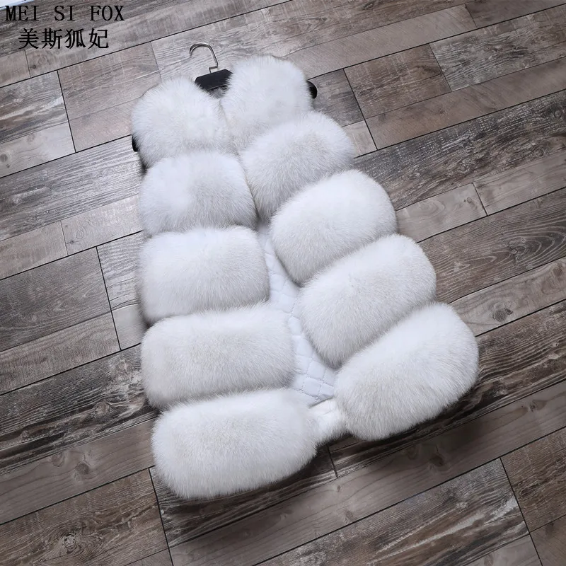 Top Trends: 2020 Women's Winter Jacket Women's Vest Fox Fur Vest Large Bar Of 70 Cm Natural Fox Fur Women's Warm Vest High Quality Fox Vest Shoppable Styles