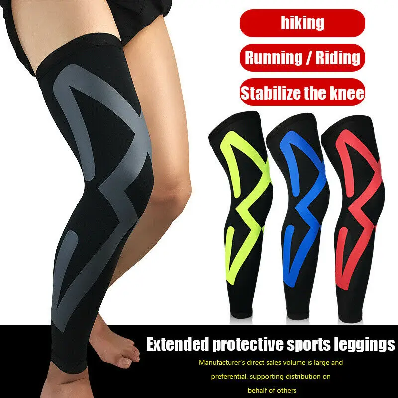 Top Trends: Leg Sleeve Stretchy Knee Support Tights Varicose Veins Knee Brace Compression Long Socks Men Women Sports Stocking For Outdoor Shoppable Styles