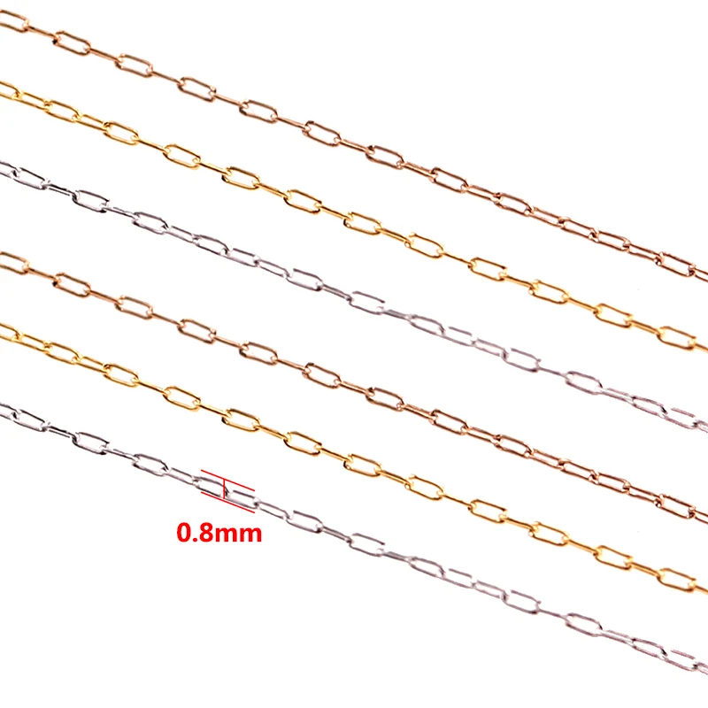 Top Trends: 2Meter Stainless Steel DIY Necklace Chain 0.25mm Thin Beading Cable Chains Jewelry Making Supplies Wholesale Lots Bulk Shoppable Styles