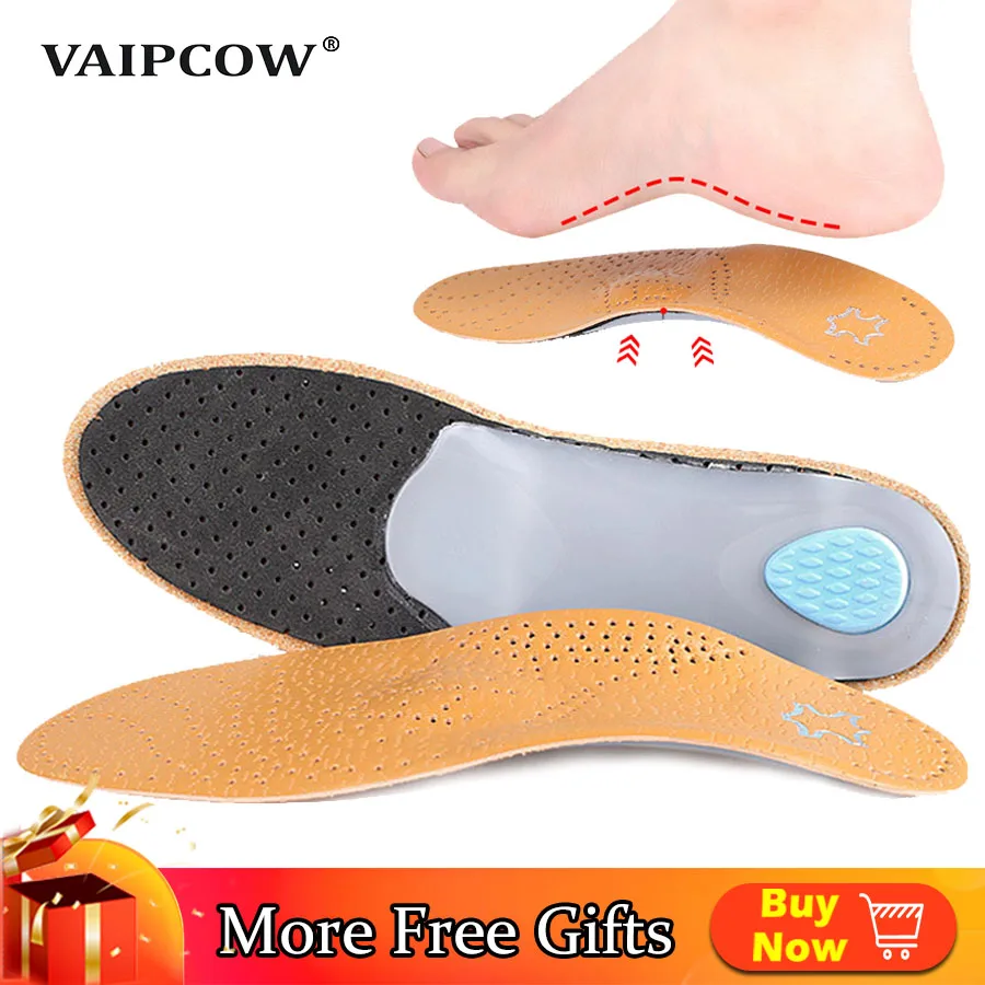 Top Trends: Leather Orthotic Insole For Flat Feet Arch Support Orthopedic Shoes Sole Insoles For Feet Men Women Children O / X Leg Corrigibil Shoppable Styles