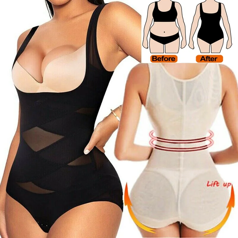 Top Trends: Women Waist Trainer Body Shaper Butt Lifter Shapewear Bodysuit Belly Control Belt Slimming Pants Underwear Fajas Colombianas Top Shoppable Styles