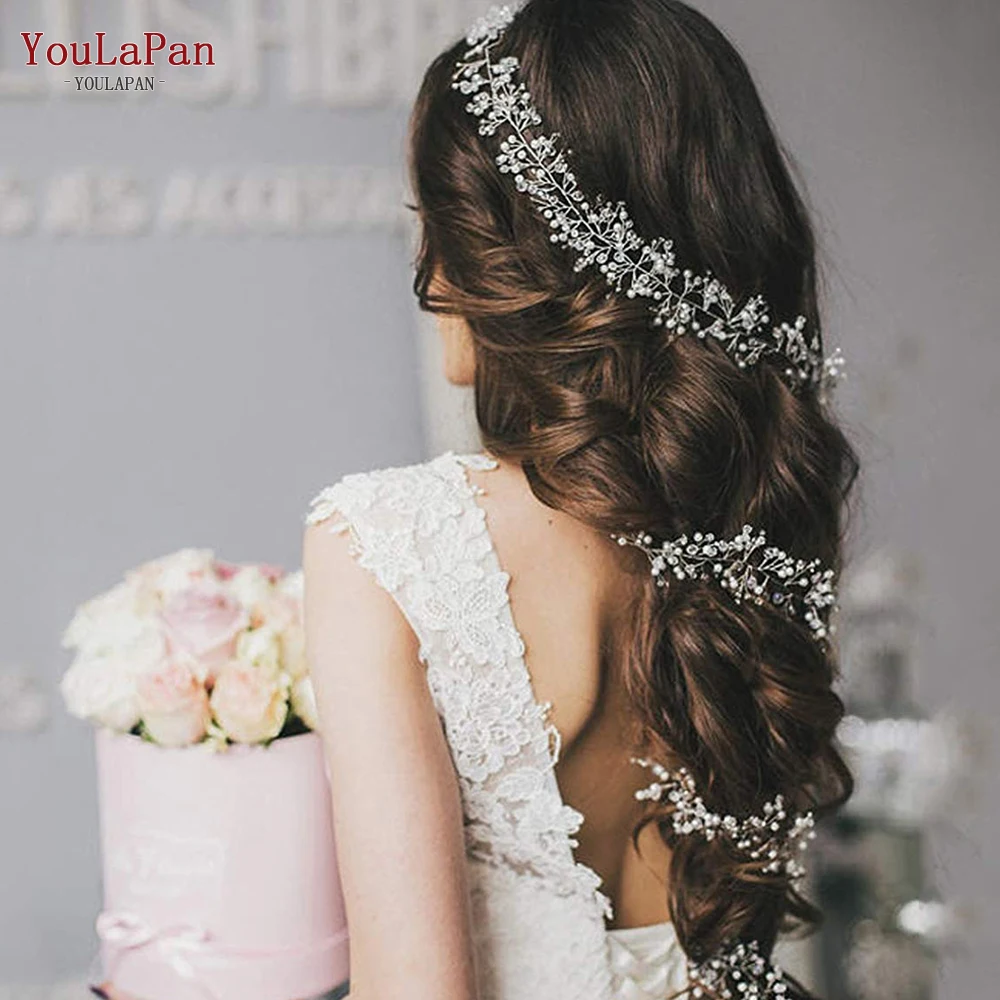 Top Trends: TOPQUEEN Wedding Hair Vine Bridal Hair Accessories Woman Headpiece Handmade Pearl Crystal Headband For Party Headwear HP120 Shoppable Styles