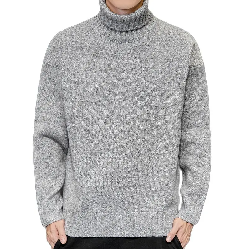 Top Trends: Turtleneck Men Sweater Mens Knit Pullover Sweaters Male Knitted Bottoming Shirt Mens Jumper Winter Clothes For Man Turtle Neck Shoppable Styles