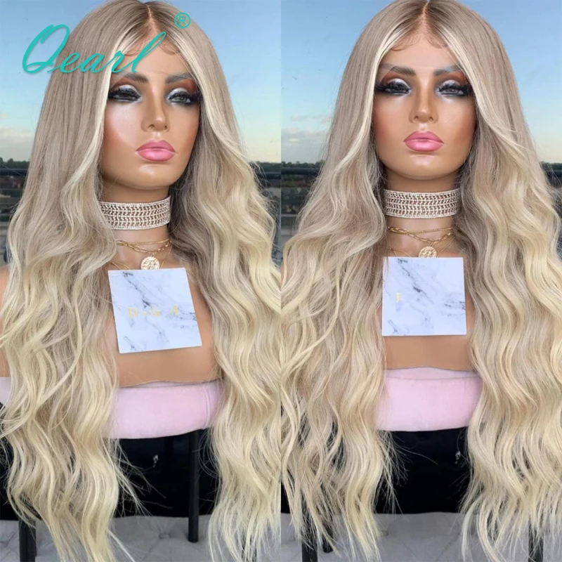 Top Trends: Lace Front Human Hair Wig For Women HD 13x6 Body Wave Full Lace Frontal Wig Ash Platinum Blonde Brazilian Human Wig Sale Qearl Shoppable Styles