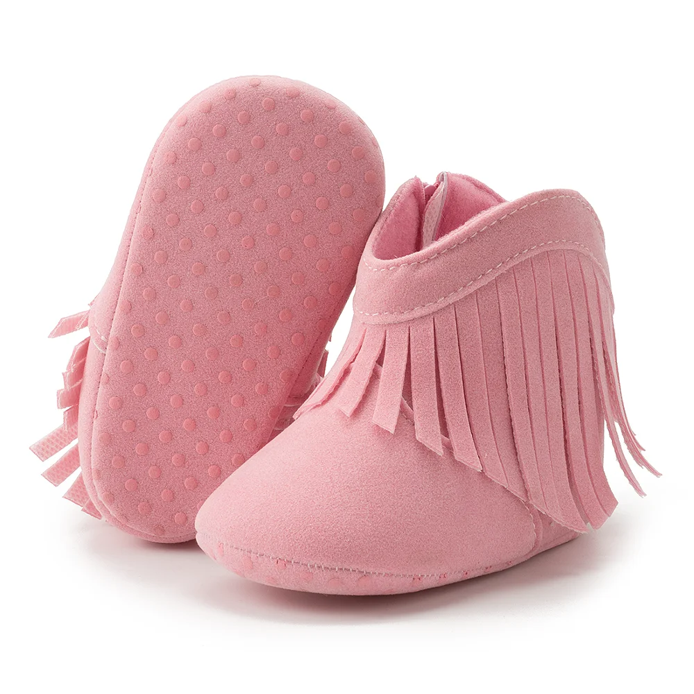 Top Trends: KIDSUN Baby Booties Girl Boy Prewalker Solid Infant Toddler First Walkers Soft Sole Anti-slip Boots Newborn Moccasin Shoppable Styles