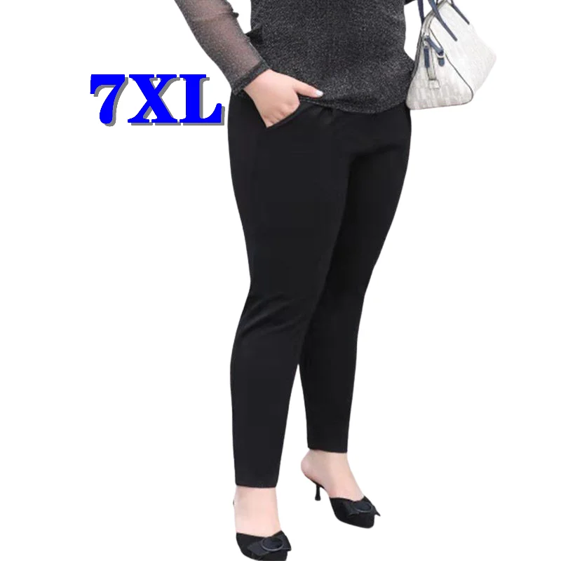 Top Trends: Plus Size Pants Women Clothing Oversized Trousers High Waisted Fashion Office Lady Casual Pantalones 5XL 6XL 7XL Shoppable Styles