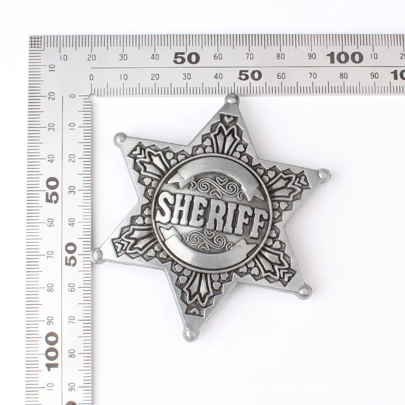 Top Trends: Sheriff Belt Buckle Homemade Handmade Belt Components Waistband DIY Western Cowboy Police Shoppable Styles - Image 2