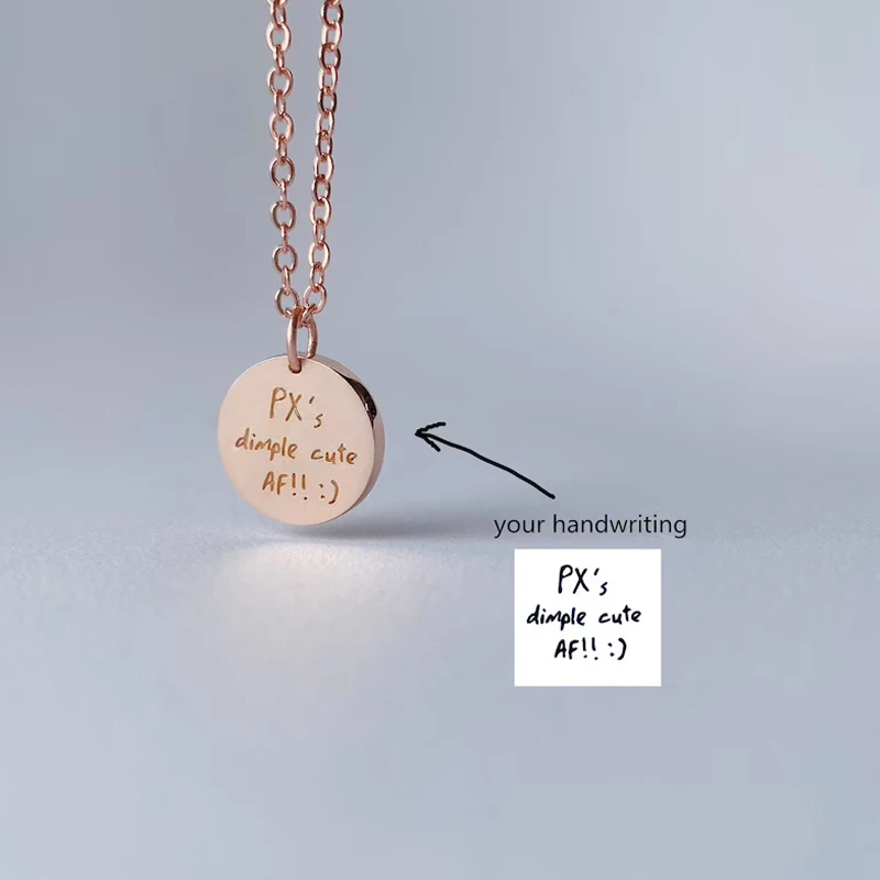 Top Trends: Customize Name Words Photo Custom Necklace Personalized Handwriting Engraving Pendant Choker Jewelry Mother&#039;s Day Best Gift Shoppable Styles