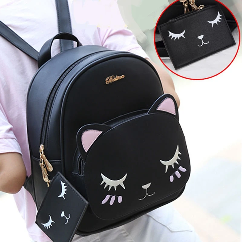 Top Trends: Small Black Backpack Mini Backpack Women Pu Leather Shoulder Shoppable Styles