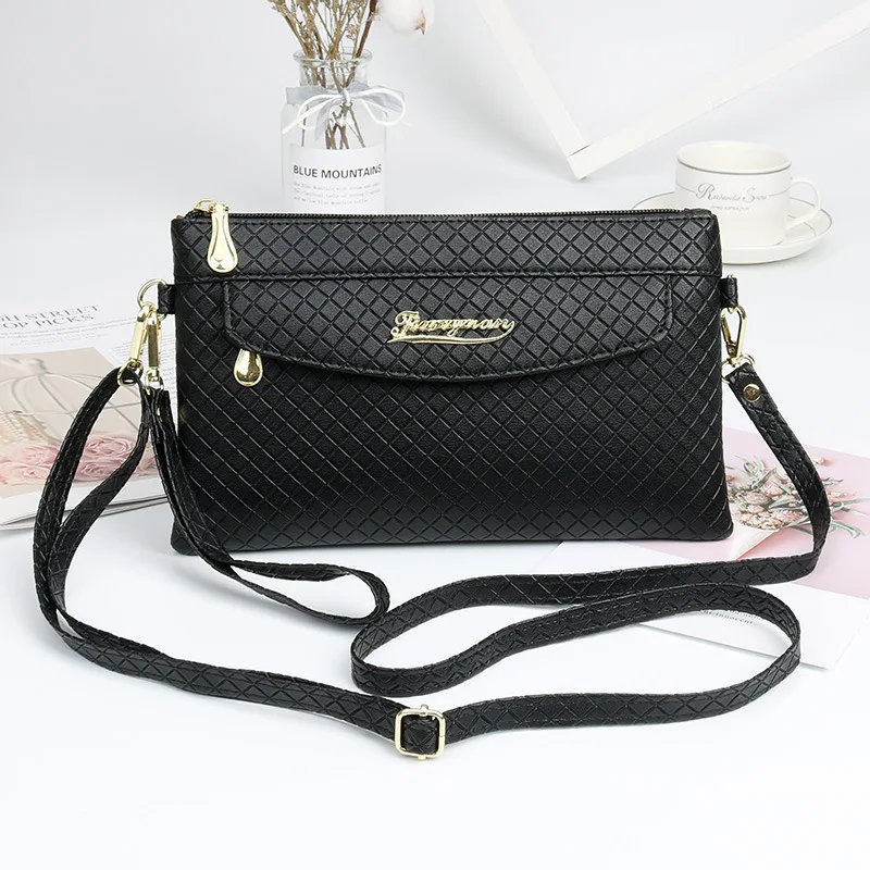 Top Trends: Women's PU Crossbody Bags Adjustable Shoulder Strap New Fashion Diamond Lattice Shoulder Bags Comfortable Wrist Strap Female Bag Shoppable Styles