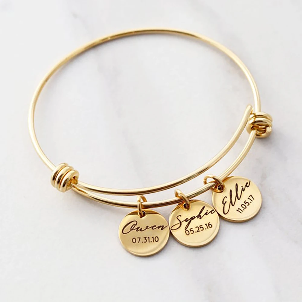 Top Trends: Mama Bracelet Name Bracelet Personalized Charm Bracelet Mothers Day Gift Mum Gift For Her Personalized Childrens Names Shoppable Styles