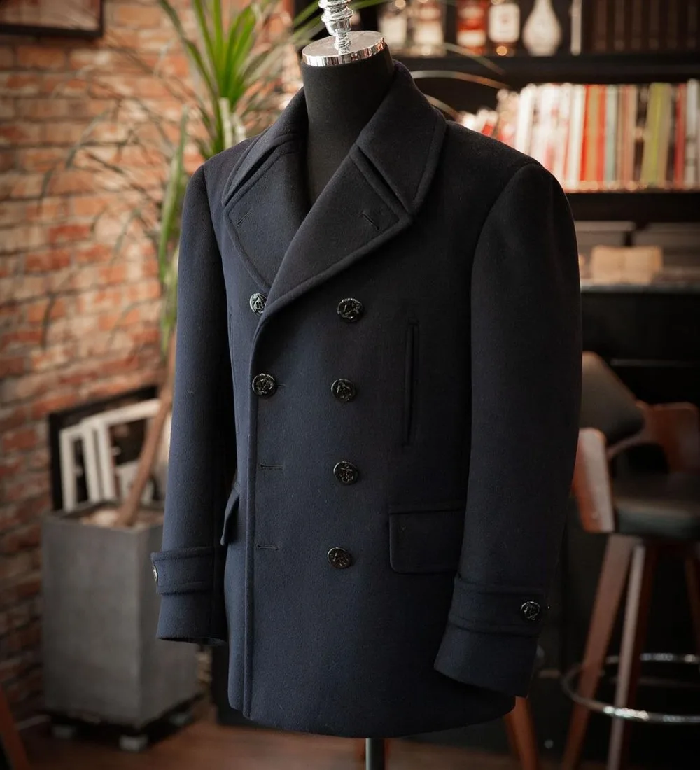 Top Trends: Male Coat Men&#039;s Trench Coats Double Breasted Lapel Slim Fit Tailored Men&#039;s Winter Overcoat Jackets Man Winter 2023 Wool Blazer Shoppable Styles