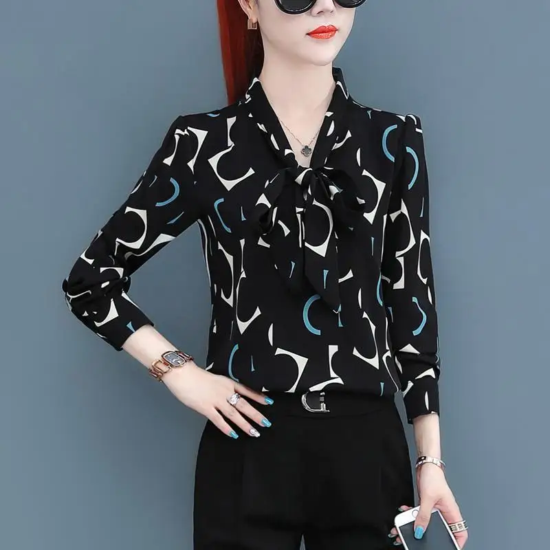 Top Trends: Chiffon Shirt New Annals Dress In 2022 Foreign Style Fashion Undies Women's Long Sleeve Top Spring And Autumn Blouse Gir Shoppable Styles