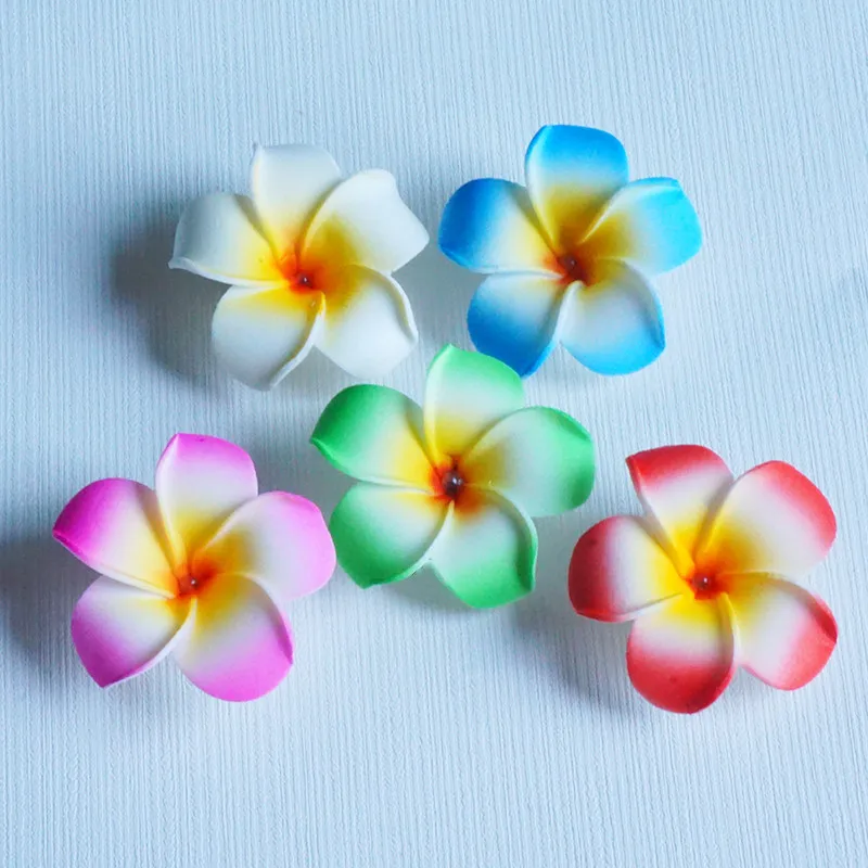 Top Trends: Artificial Flower Hairpins Wedding Bridal Hair Clip For Woman Hawaiian Plumeria Foam Headdress Holiday Seaside Headwear Gifts Shoppable Styles