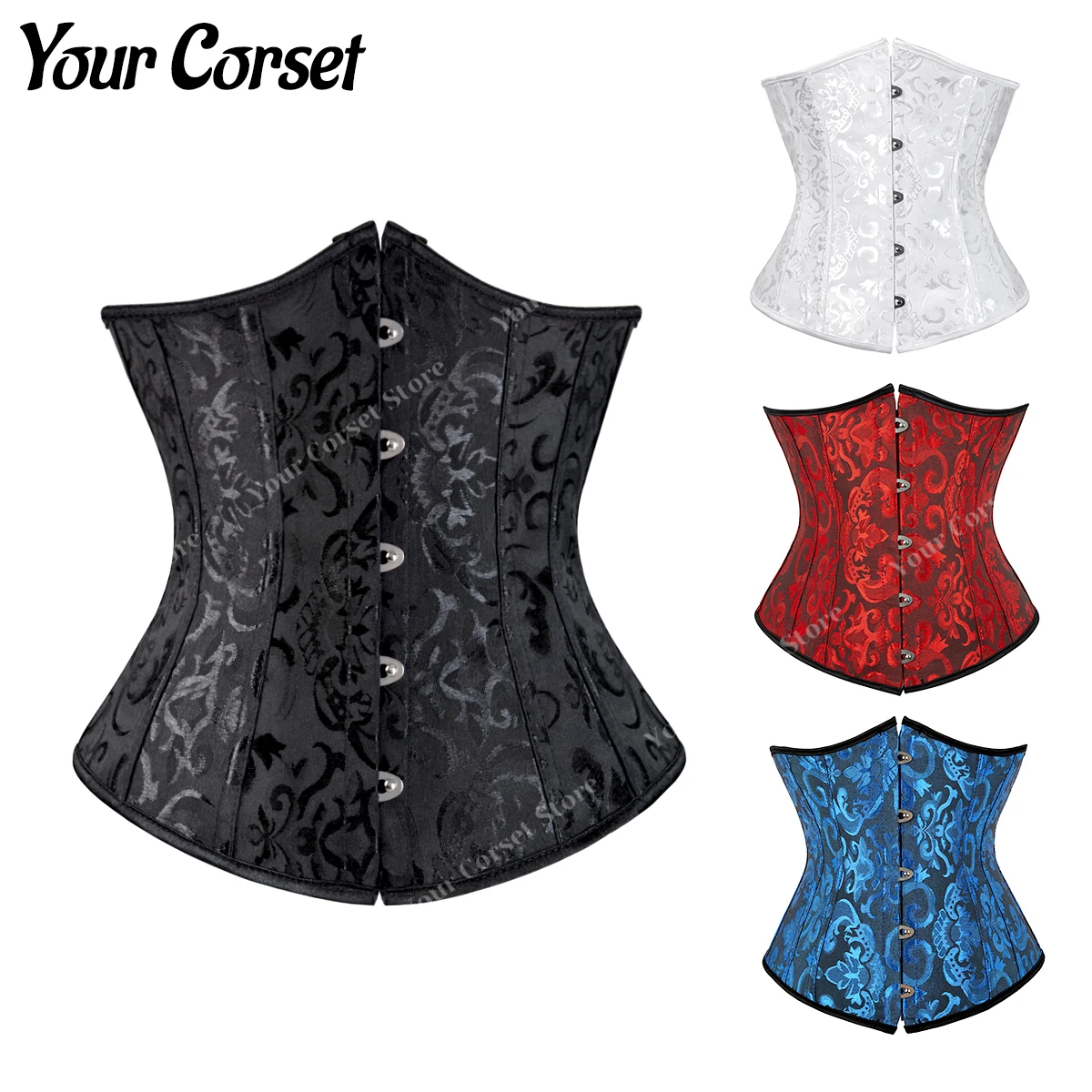 Top Trends: Underbust Corsets for Women Corset Belt Waist Trainer Cincher Hourglass Sexy Corset  Schwarz Damen Korsett Taillenformer Shoppable Styles