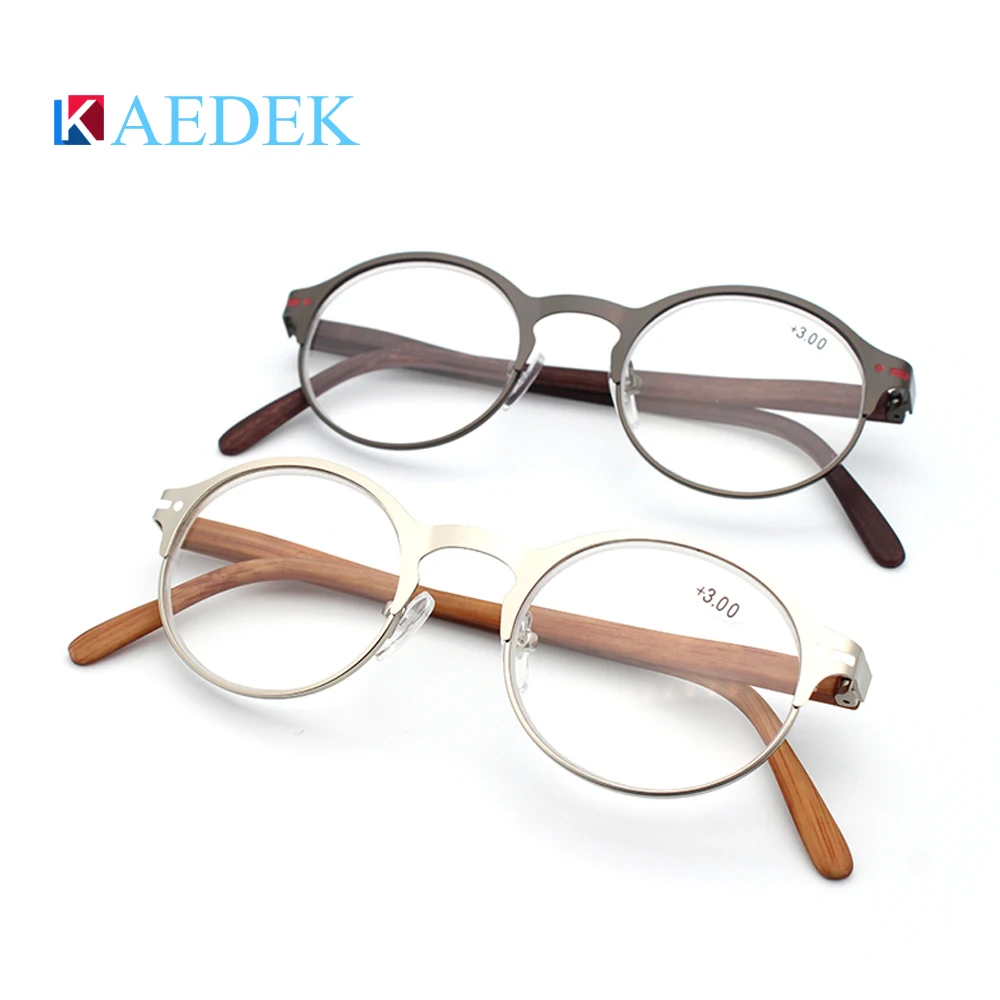 Top Trends: KAEDEK Wood Grain Reading Glasses Men Women Eyeglasses Sight Eyewear New Reading Glasses Shoppable Styles