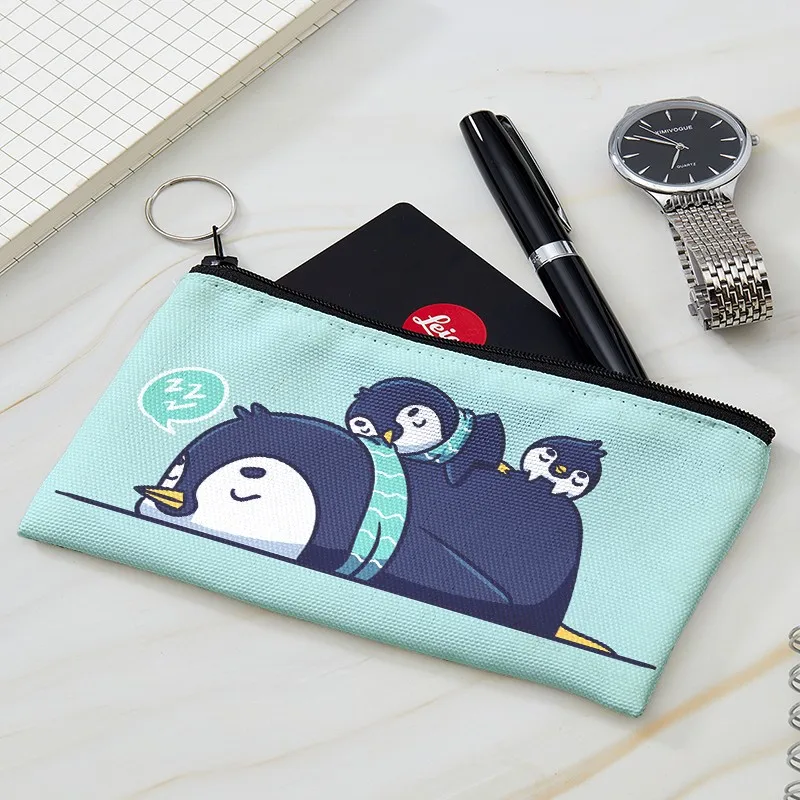 Top Trends: Cartoon Penguin Women Coin Purse Cute Animal Zipper Children Girl Coin Wallet USB Cable Headset Mini Bag Key Wallet Cosmetic Bag Shoppable Styles