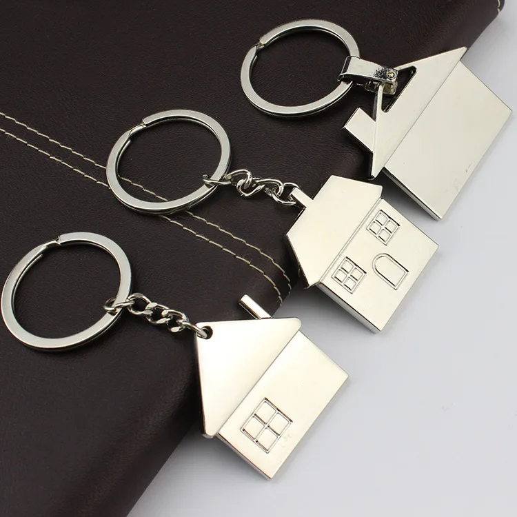 Top Trends: House Key Chain Hut Small Gift Key Pendant New Real Estate Opening Gift Wholesale Can Be Used As Carrier For Laser Engraving Shoppable Styles