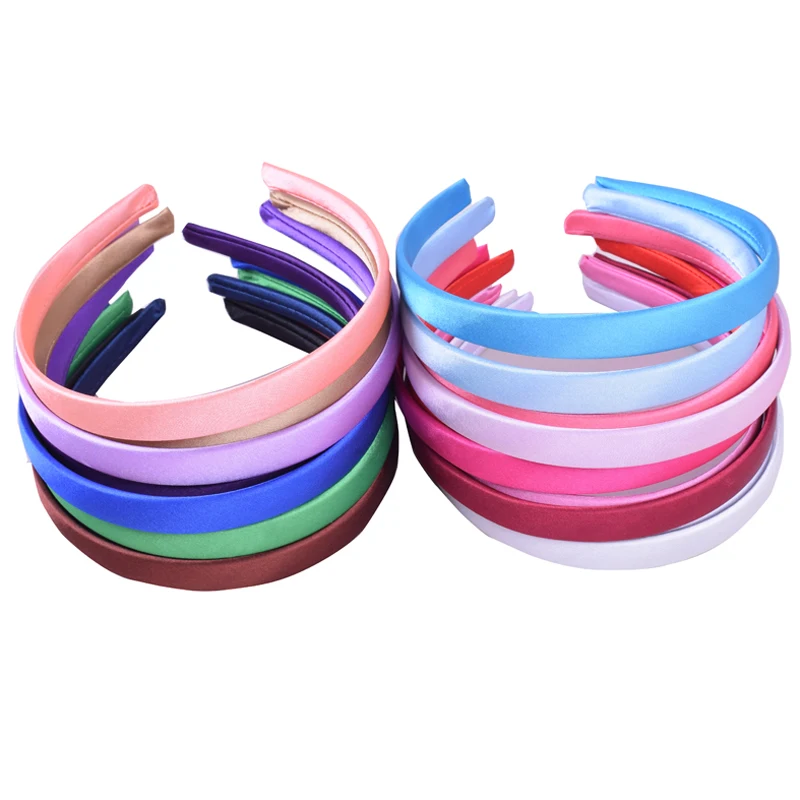 Top Trends: 5pcs / lot Satin Covered Headband Ribbon For Girls Hairbands Women Resin Hair Hoop Band Accessories Head Wear Shoppable Styles