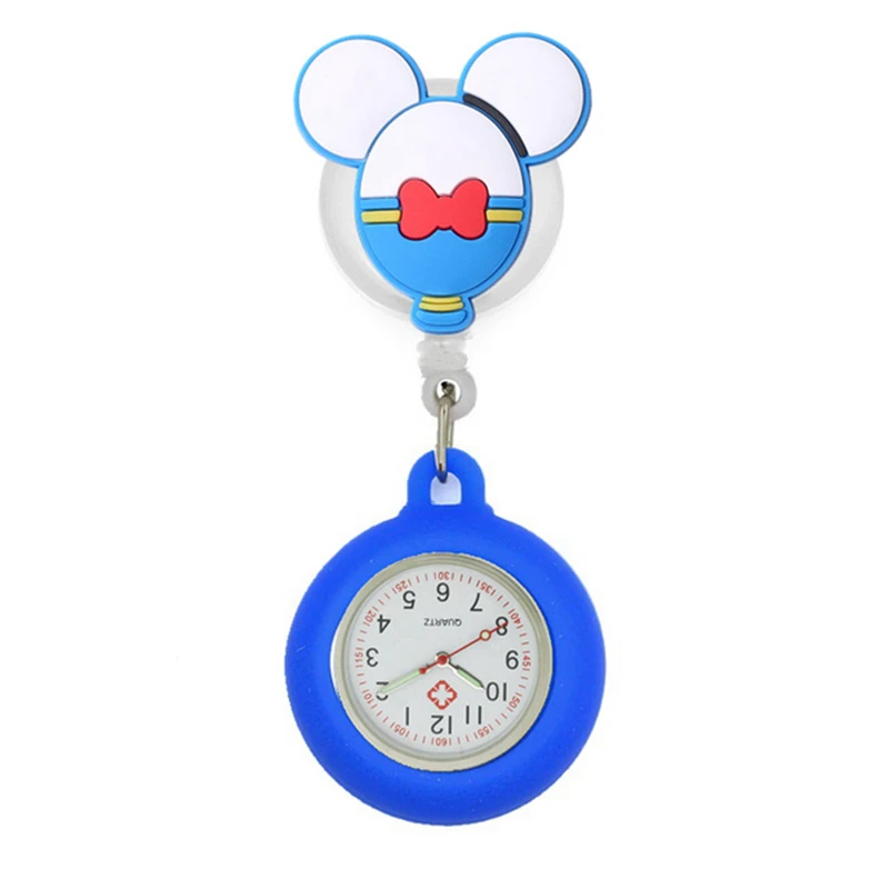 Top Trends: Wholesale Lovely Cartoon Nurse Pocket Watches Retractable PVC Silicone Reloj For Hospital Medical Women Men Badge Reel Shoppable Styles - Image 2