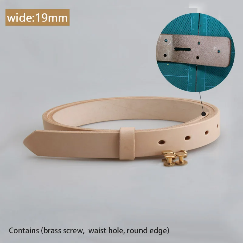 Top Trends: Italian Vegetable Tanned Leather Genuine Leather Full-Grain Leather Handmade DIY Headless Belt Primary Colour Shoppable Styles - Image 6