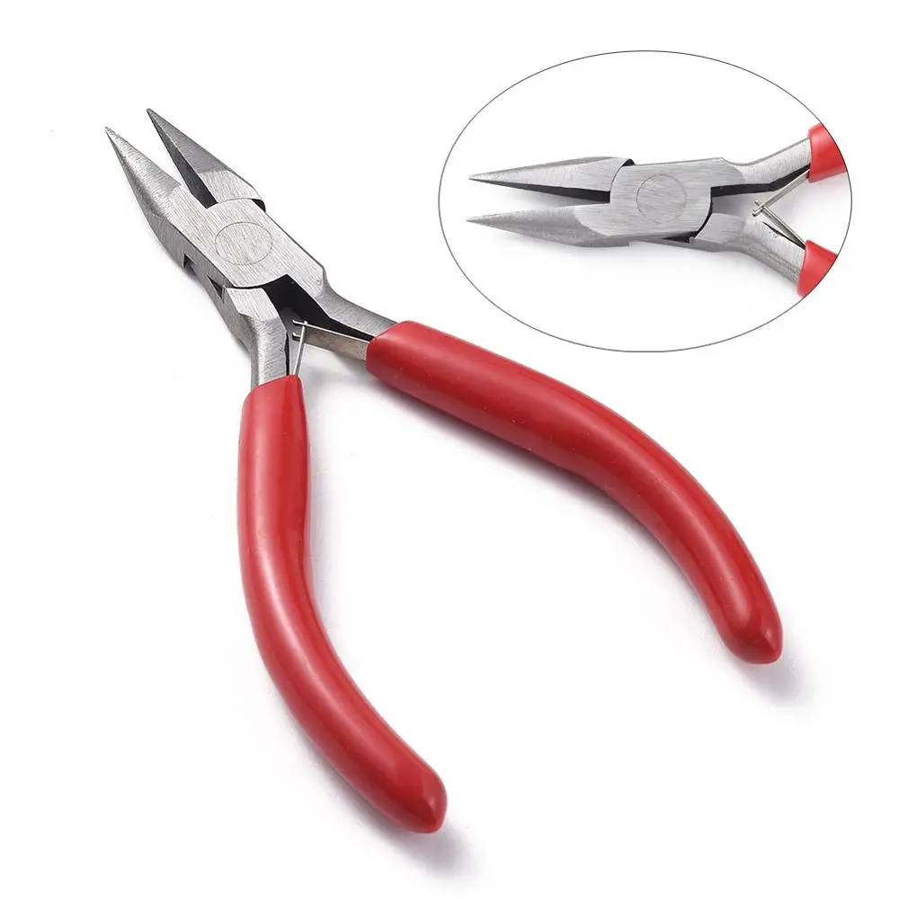 Top Trends: Jewelry Pliers Iron Red Short Chain Nose Pliers Jewelry Making Tools Equipment 135x55mm Shoppable Styles