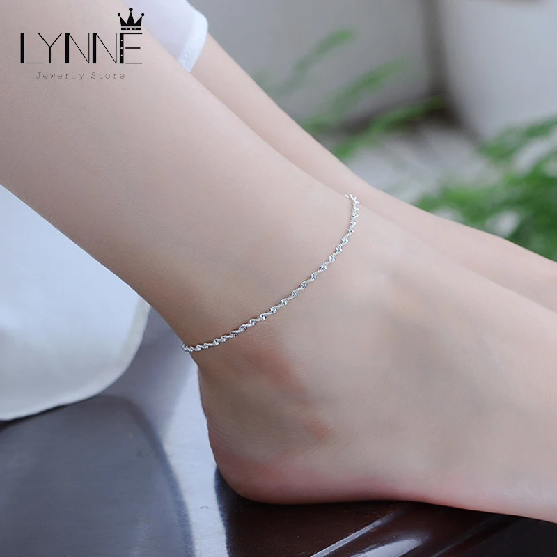 Top Trends: Fashion Twisted Weave Chain For Women Anklet Hot Sale 925 Sterling Silver Anklets Bracelet For Women Foot Jewelry Anklet On Foot Shoppable Styles - Image 3