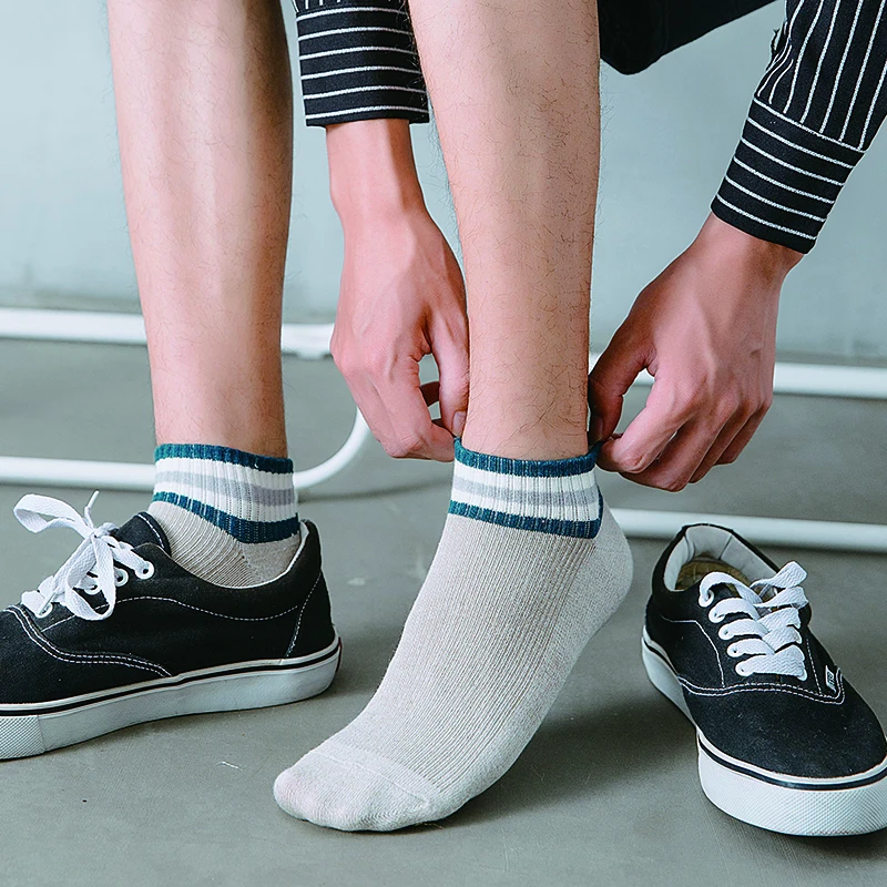 Top Trends: CARTELO Solid Striped Mouth Casual Cotton Men's Socks New Casual Sport Concise Academy Low Tube Korea Socks Soft Male Japanese Shoppable Styles - Image 6