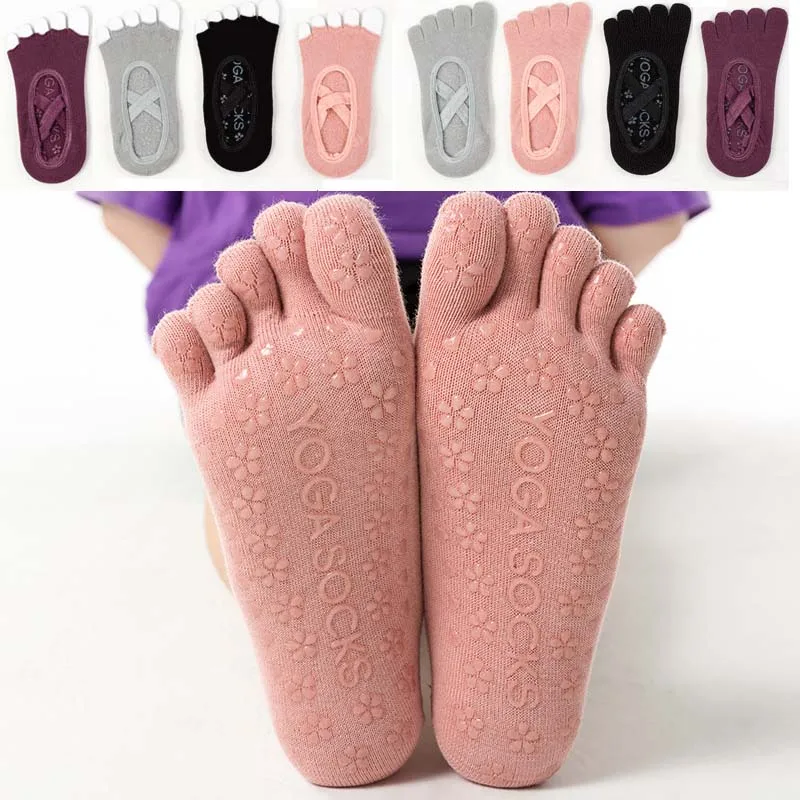 Top Trends: Yoga Anti-slip Socks 1 Pairs Women Pilates Backless Silicone Non-slip Socks Ladies Breathable Ballet Dance Gym Pilates Socks Shoppable Styles