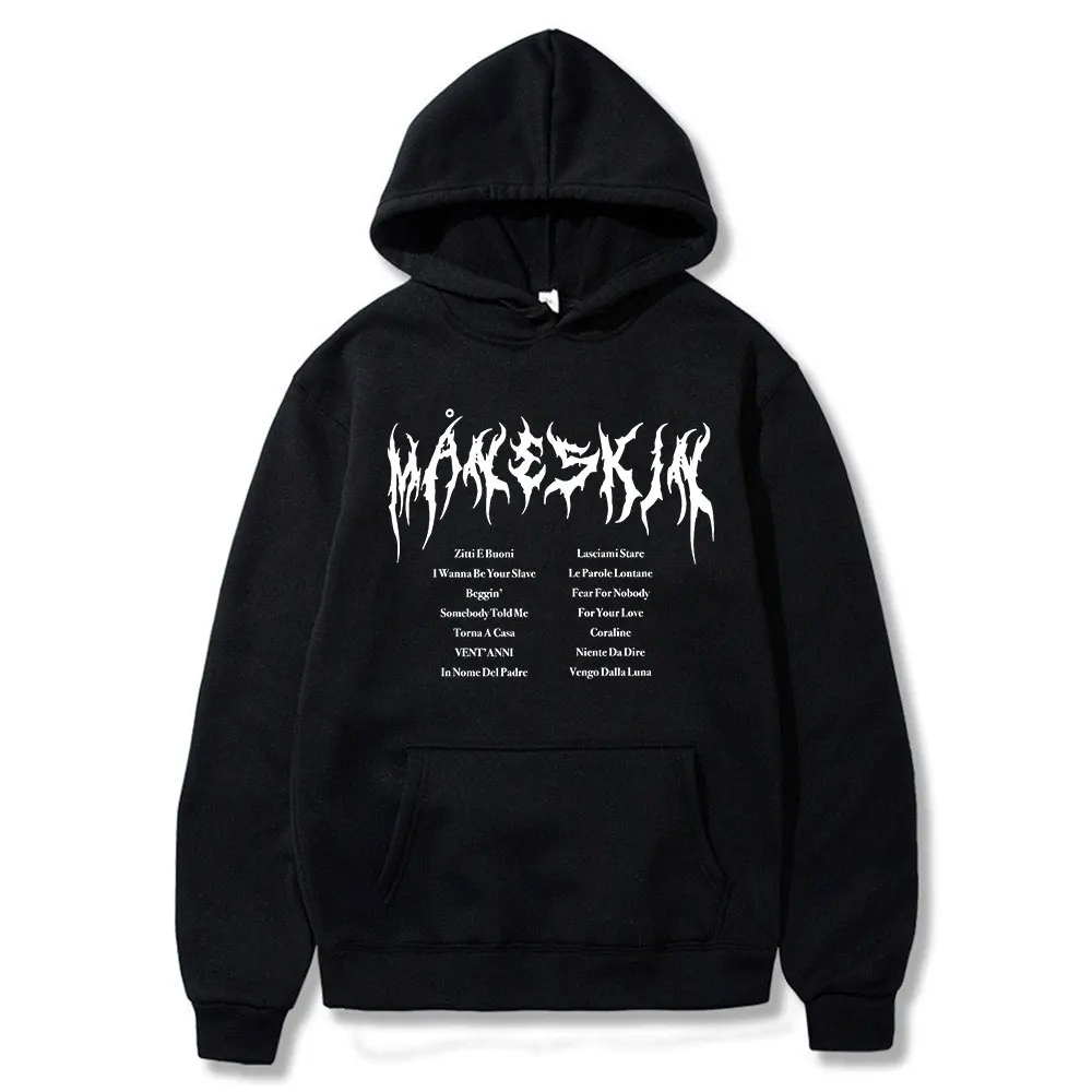 Top Trends: Maneskin Unisex Streetwear Hoodie Men's Hooded Sweatshirts Branded Men's Clothing Fashion Oversized Hoodies Tops Clothes Shoppable Styles